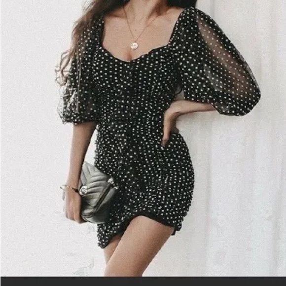 Zara BEST SELLER Black Mini Dress - Small - Picture 10 of 12